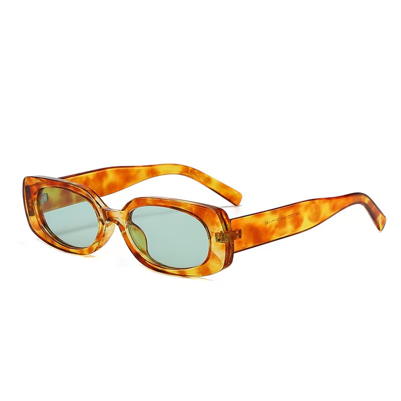Sunglasses Uv400 - 1 stuks lichte luxe rechthoekige zonnebril