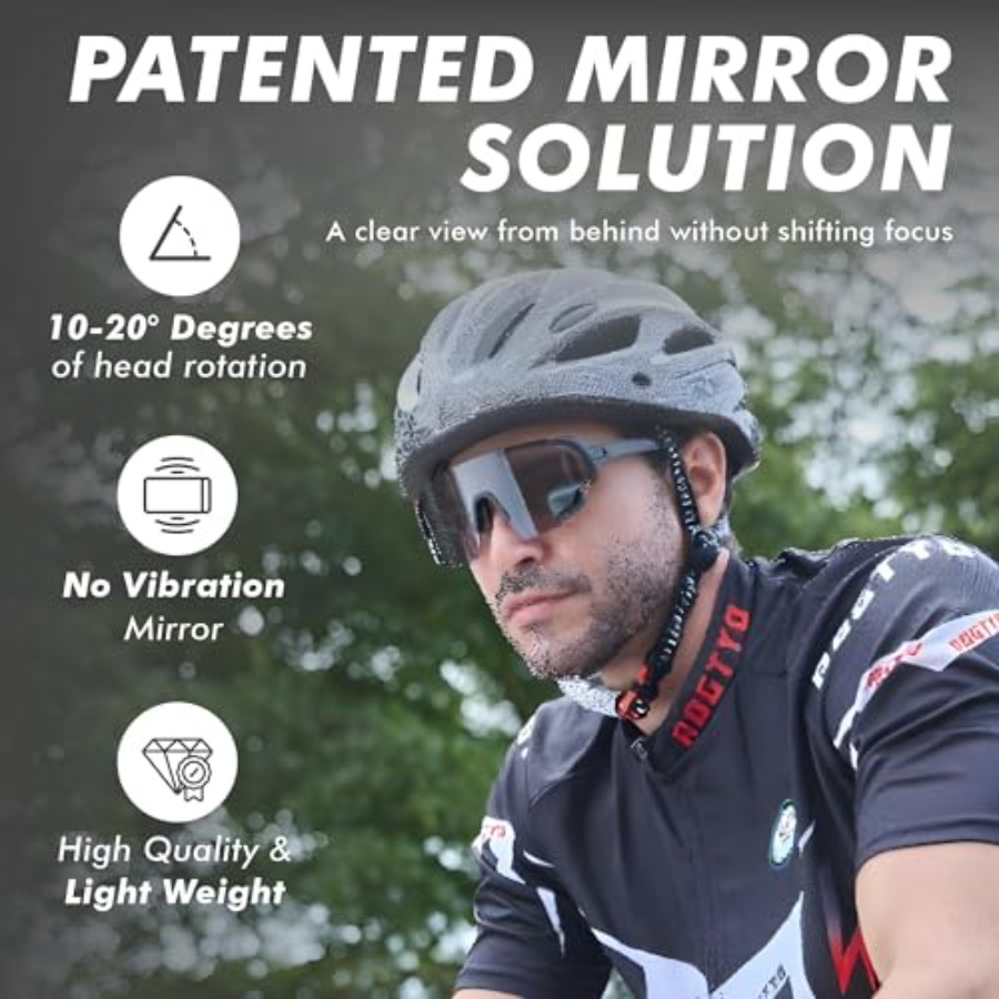 TriEye fietsbril met achteruit - Sunglasses Uv400 recensie en prijs