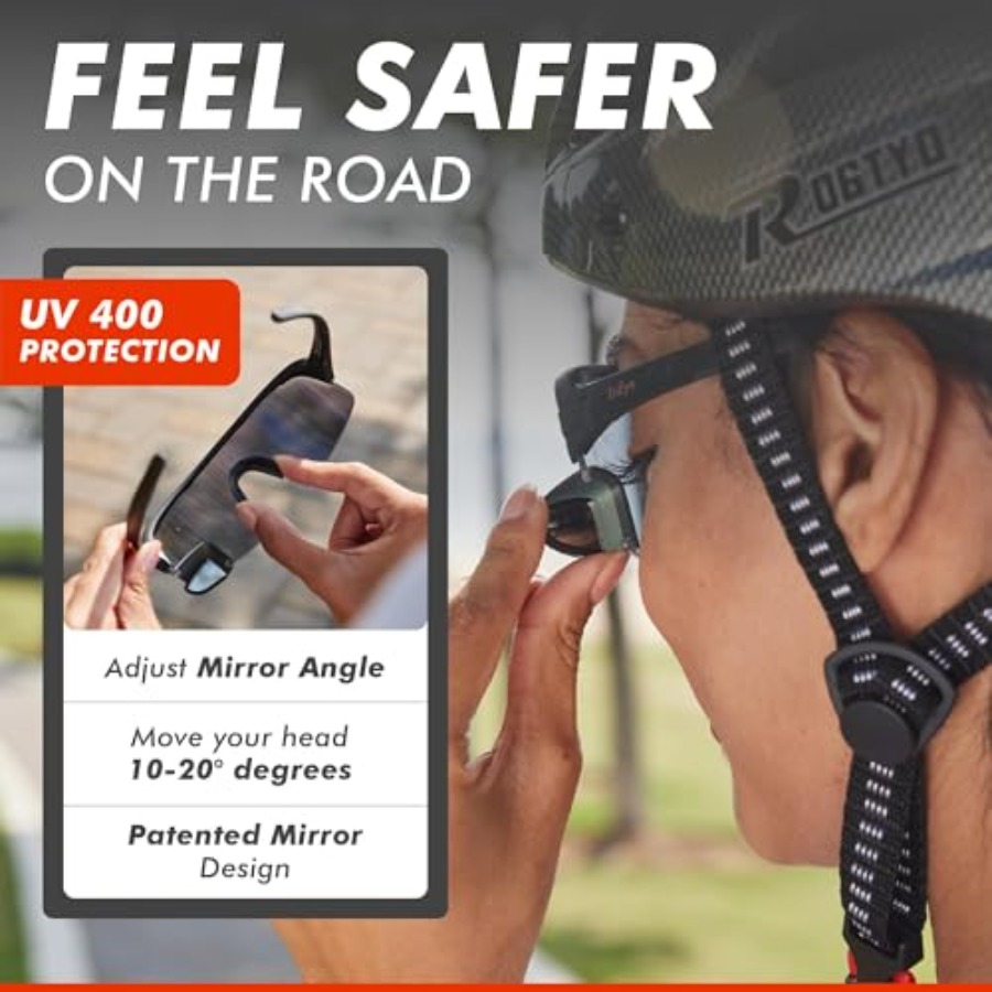 TriEye fietsbril met achteruit - Sunglasses Uv400 recensie en prijs