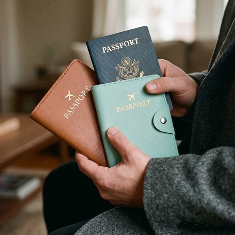 Modieuze PU-leren paspoorthoes - Leather Wallet Men recensie en prijs
