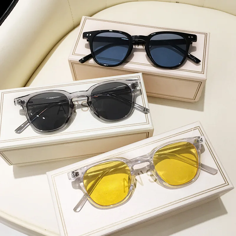 Vintage vierkante grijze zonne - Sunglasses Uv400 recensie en prijs
