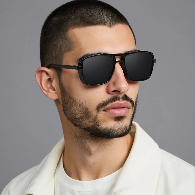 Luxe rechthoekige herenzonnebr - Sunglasses Uv400 recensie en prijs